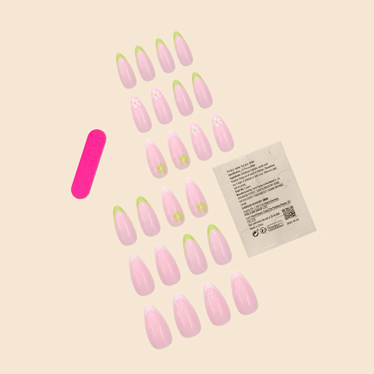 Pastel Garden Multicolor Nails